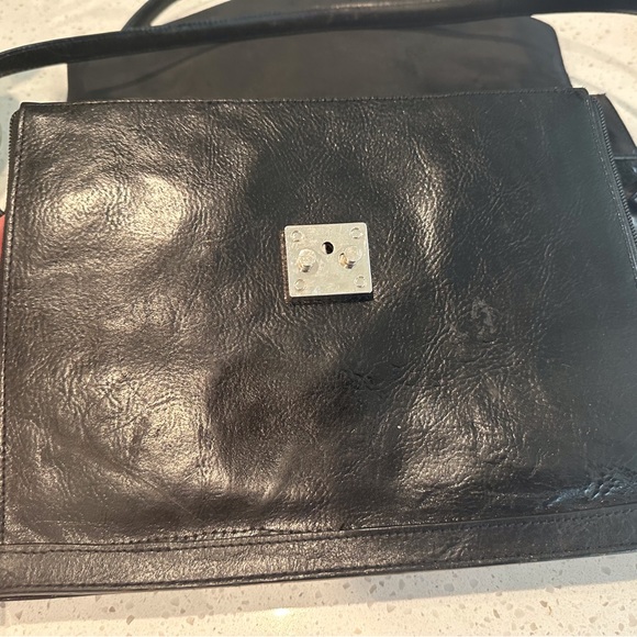 Wilson Black Leather Computer Briefcase - Picture 2 of 11